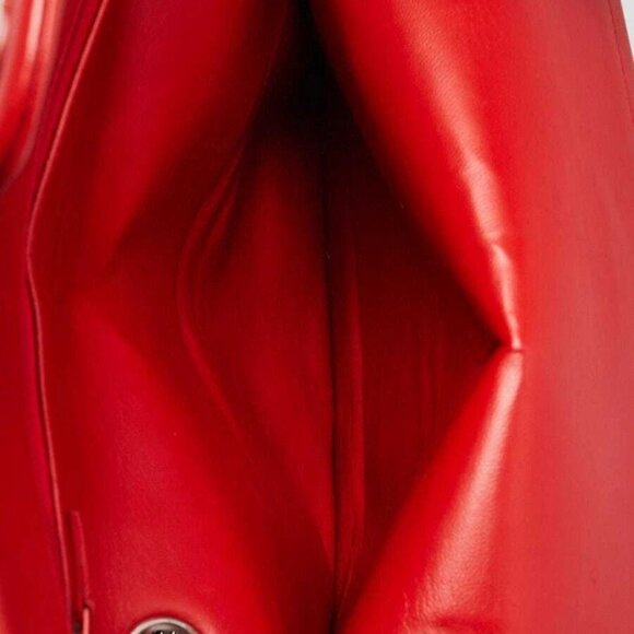 Chanel Red Quilted Lambskin Leather Classic Medium Double Flap Bag - Picture 12 of 12